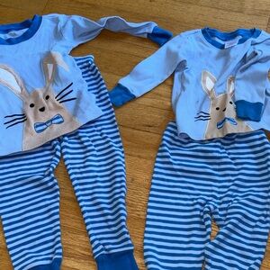 Blue Bunny Pajama Set